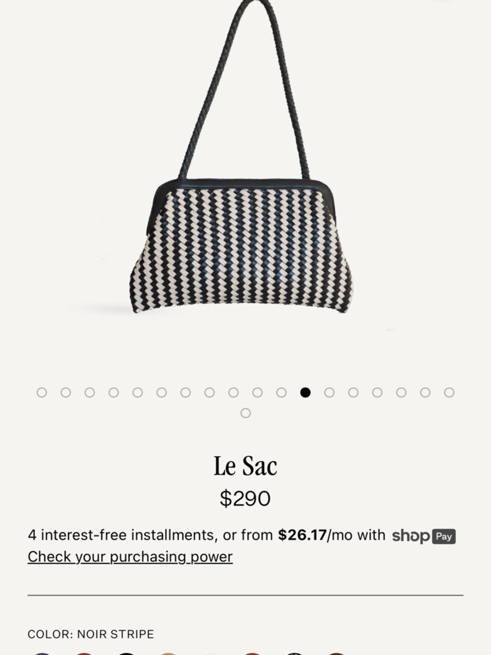 Bembien Le Sac Woven Shoulder Bag NWOT